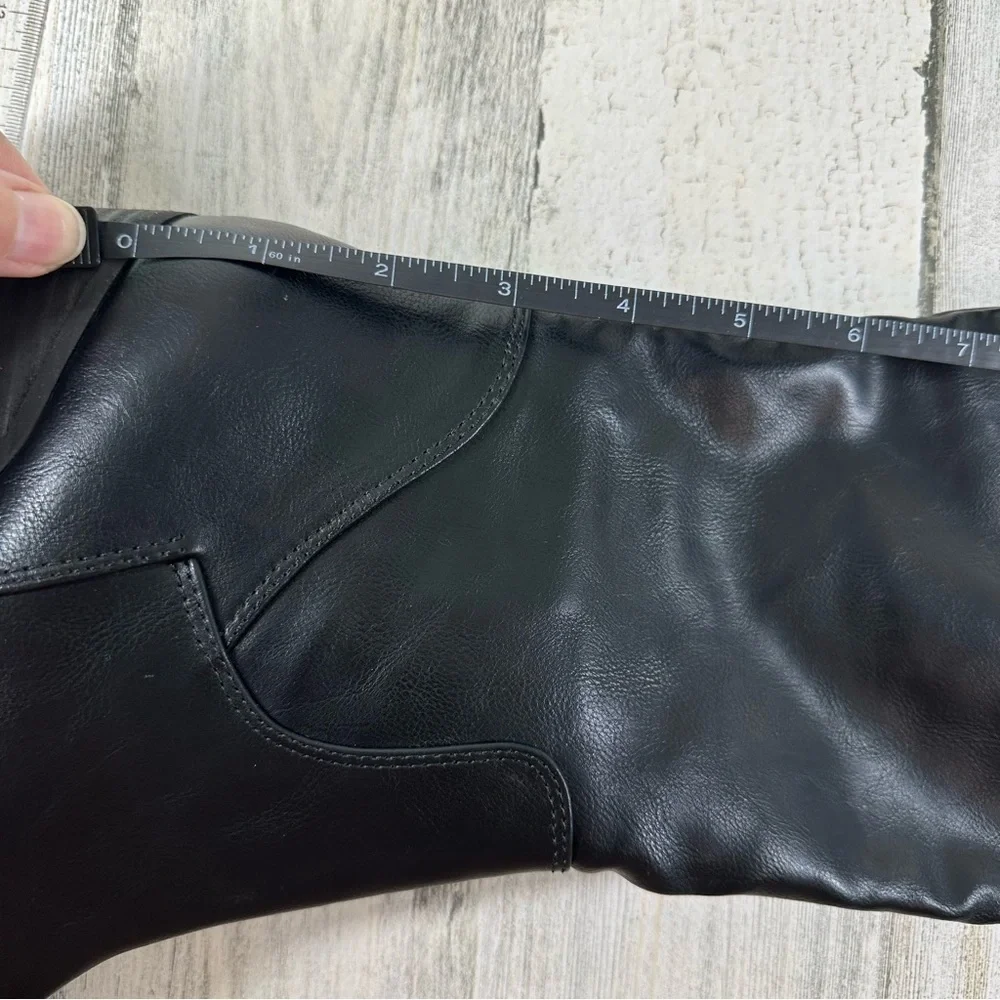 NEW BP. Luke‎ Black Side Zip Block Heel Over The Knee Boots #993